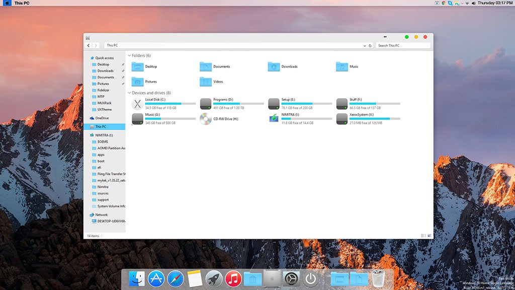 Download mac os x windows 7 themes